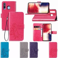 Casing Realme Narzo 30 50 50A GT Neo2T Neo3 Neo2 2 X7 5 5i 6i Pro Lucky Clover Phone Leather Card Case Cover