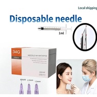 10/50PCS Beauty needle 34G1.5mm 34G2.5mm 34G4mm 34G6mm Disposable Local sellers