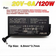 ASUS FX505DD FX705GM X571 K571GD UX534 UX534FA laptop charger 20V 6A 120W power adapter