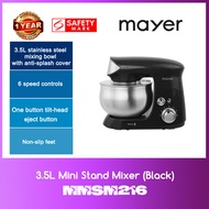 Mayer 3.5L Mini Stand Mixer MMSM 216 (Black) WITH 1 YEAR WARRANTY