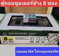 Chang ตู้คอนซูมเมอร์ช้าง ตู้ไฟ ตู้ช้าง ST-8 พร้อมเมน 50A ไม่รวมลูกเซอร์กิต
