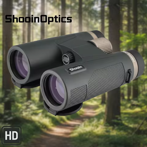 Shooin 12x42 10x42 8x42 HD Binoculars For Adults Bird Watching Hunting Waterproof FMC Optics High Po