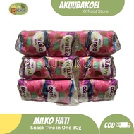 AE89- Milko snack two in one cokelat 30gx10pcs (pack)
