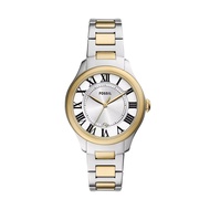 Fossil นาฬิกา Gilmore Three-Hand Date Two-Tone  Stainless Steel Watch ES5396 นาฬิกาข้อมือผู้หญิง