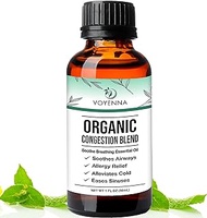 Essential Oil Breathe Blend for Diffuser, Humidifier, Aromatherapy &amp; Rub with Peppermint &amp; Eucalyptus Oils | For Headache, Allergy &amp; Congestion