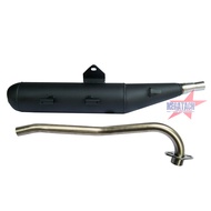 ท่อ WAVE 125I ปลาวาฬ ตรงรุ่น ท่อผ่า เวฟ 125 ท่อผ่าหมก W125I ปลาวาฬ ท่อ มอก.  พร้อมคอท่อ สแตนเลส 25 ม