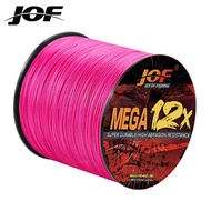 JOF X12 Fishing Line 300M 12 Strands Braided Fishing Line PE Line Zero Stretch Fishing Bait Line Fis