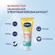 vaseline spf 50 daily refreshing sunscreen serum 170ml - sunblock sunscreen pencerah badan