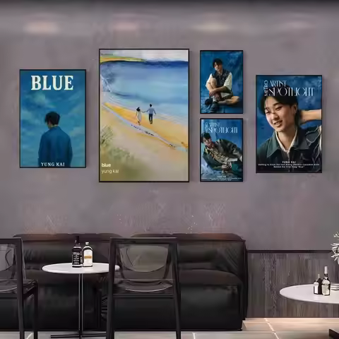 Singer Yung Kai Blue Poster Gallery Home Decoration Wall Stickers Living Room Bedroom Gifts