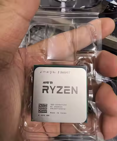 R5 5600GT/5600/5600g 3.6 GHz 6-Core 12 Thread CPU Processor 7NM L3=16M，Slot AM4 Fanless New AMD Ryze
