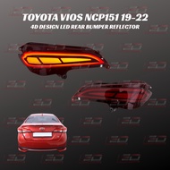 TOYOTA VIOS NCP151 19 20 21 22 LED REAR BUMPER REFLECTOR
