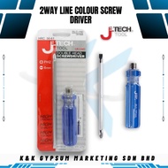 JETech 2-Way Line Colour Srewdriver HRC 56-61 | DOUBLE HEAD SCREWDRIVER DLC-100