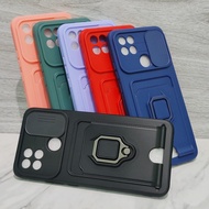 Soft Case Slide Camera Protector Oppo Reno 6 Lite/F19 Reno 6 5G with Card Holder CSRTR LanyardTALI