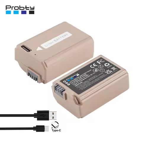 2200mAh NP FW50 NPFW50 Battery with Type-C Charging Inpu for Sony NP-FW50 A6000 A6400 A6300 A5100 A3