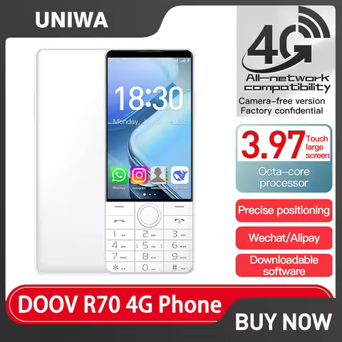 DOOV R70 4G Touch Keyboard Google Mobile Phone 4 " IPS Screen 6GB+128GB Android14 16mp 2120mAh Whats