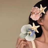 Wetall Summer Beach Style Hairpin Phalaenopsis Star Beach Side Hairpin Accessories