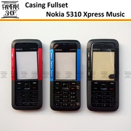 MERAH Casing Case Fullset Full Set Nokia 5310 Xpress Music Original Housing China Kesing Black Red b