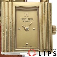 นาฬิกาผู้หญิง Hermes Kelly Watch GP/หนัง สีแชมเปญ สภาพดีเยี่ยม 【มือสอง】