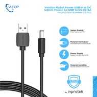 V.top Cable Adapter Converter USB Port To Jack DC 5.5mm 5V Adapter Charger