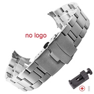 22mm Stainless Steel Strap for Casio Duro MDV-107-1A MDV-106 Marlin Men Diving Curved End Metal Watc