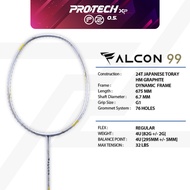 PROTECH Badminton Racket - FALCON 99 | 4UG1 | MAX 32lbs (FREE String + Grip + Bag)