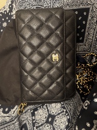 Chanel Woc 黑金 荔枝皮