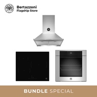 [Bulky] Bertazzoni 60cm Induction + Oven + Hob Bundle (60cm P603I30NV Induction Hob + F6011MODEL 11 Function Oven + KPL60PLAG1XA Wall Mount Hood) - Available from Dec 2022