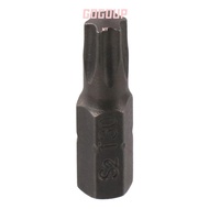 GOGUVO 1pc Screw Driver Bit, S2 Alloy Steel T6-T40 Torx Bits, 25mm Length 1/4 Inch Hex Shank 6 Point