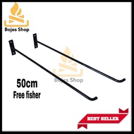 GANTUNGAN Iron Wall Mounted Clothes HANGER HANGER HANGER Iron Multipurpose Clothes HANGER 50cm