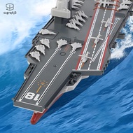 [szgrqkj3] RC Boat Model RC Aircraft Carrier Model Toy for Kids Children 7-12 Years Old
