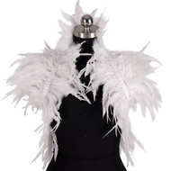 1920s New Fashion Retro Gothic Style Feather Model Shawl  photography  Halloween Masquerade Catwalk 