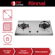 Rinnai 2-Burner Built-in Gas Hob (Stainless Steel) RB-712N-S