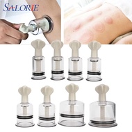 Salorie Vacuum Cupping Device Cupping Set Suction Cups Massage Physiotherapy Manual Rotating Cupping
