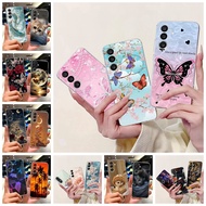 For Samsung Galaxy M56 5G Case SM-M566B Cover 2025 New Fashion Butterfly Flower Soft Clear Bumper Fo