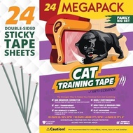 12 Pieces Set Cat Scratch Furniture Tape Paper-Double-Sided Adhesive Training (5 XL, 5 Large Size, 2