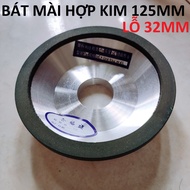 Bát mài lưỡi cưa 125mm lỗ 32mm / Bát mài rửa lưỡi cưa hợp kim bát mài hợp kim (SS2309)lzd