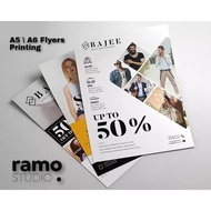 Flyers / Poster A5 \ A6 size custom print 128gsm ART PAPER full color print