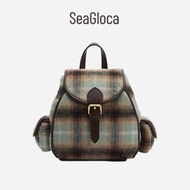 Seagloca Fashion Retro College Style Suede Fabric Mini Backpack For Woman No 1664