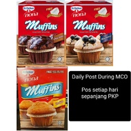 NONA Dr Oetker Muffins Chocolate Blueberry Vanilla Coklat Bluberi Vanila Tepung Kek Segera Premix Fl