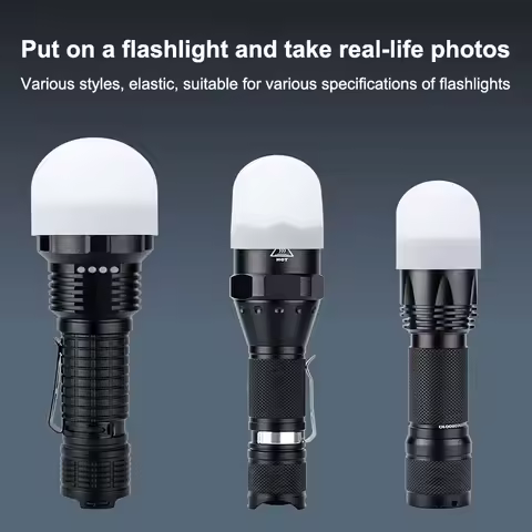 2Pcs Silicone Elastic Flashlight Lampshade For SP31 SP35 IF22A C8G IF25A SP36 S2 C8 EA01 TS21 Q8 14-
