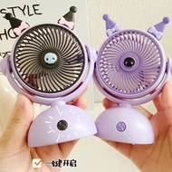 jisulife mini fan jisulife fan Cute Sanrio Kuromi USB Charging Fan Portable Handheld Portable Fan Ad
