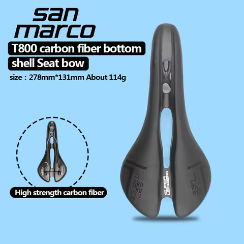 San marco mantra saddle Carbon fiber road bicycle saddle 114g 278X131mm Front Seat Mat Prostate sadd