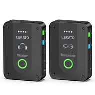 LEKATO MS-02 Wireless In Ear Monitor System 2.4G Stereo IEM Transmitter Receiver Automatic Pairing W