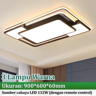 Lampu Plafon Modern Minimalis LED 3 Warna Lampu Plafon Rumah Lampu Langit-langit Hias Kamar