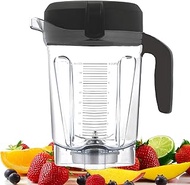 For Vitamix 64oz Low-Profile Blender Pitcher,Replacement for Vitamix 5000 5200 6300 7500 pro750 Container/Cup,Fit for Vitamix C/G-Series vm0101 vm0102 E310 Creations II etc Blender.3 Years Warranty