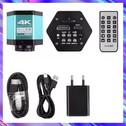 A24U 4K 60FPS Industrial Microscope Camera Digital Video Camera With Conversion Adapter For Enhanced