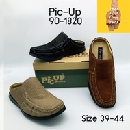 Picup รุ่น 90-1820 รองเท้าหนังแท้ หนังนิ่ม เกรดพรีเมี่ยม รองเท้าหนังผู้ชาย รองเท้าหนังชาย รองเท้าเปิดส้น มี 3 สี สีดำ สีน้ำตาล สีเผือก ไซส์39-44