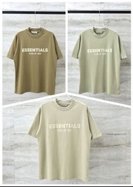 FEAR OF ESSENTIALS 第八季2023新款植絨字母短袖