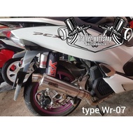 The WRC PCX ADV Racing model exhaust is free from type Wr-7