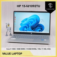 HP 15-fd1092TU 15.6 Inch Intel Core 5 120U 8GB RAM 512GB NVMe SSD Win 11 Home SL Refurbished Laptop